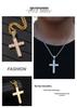 Zircon Cross Necklace: Hip Hop Punk Pendant for Men & Women