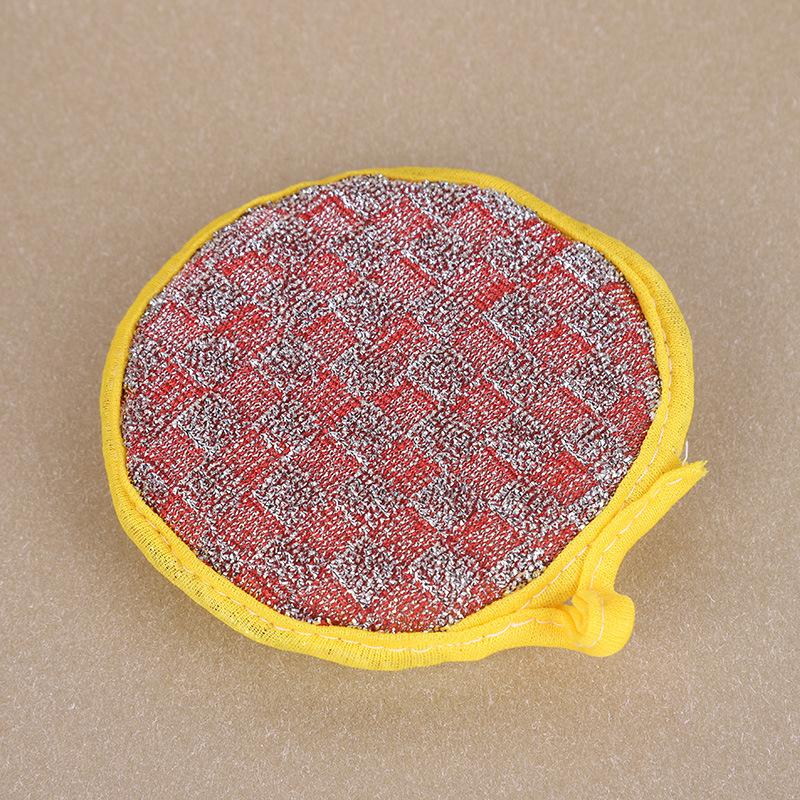 Двусторонняя круглая губка для мытья посуды, кухонная щетка для чистки, впитывающая губка, тряпка для мытья посуды, тряпка для мытья посуды Pack of 1