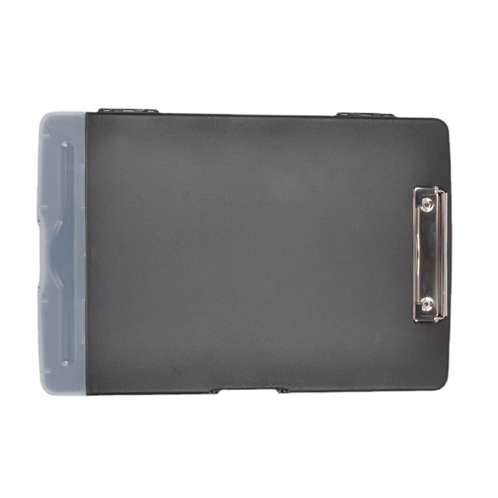 A4 File Storage Clipboard 2 In 1 Metal Clip Rustproof Folder Nursing Clipboard with Pen Case for Office