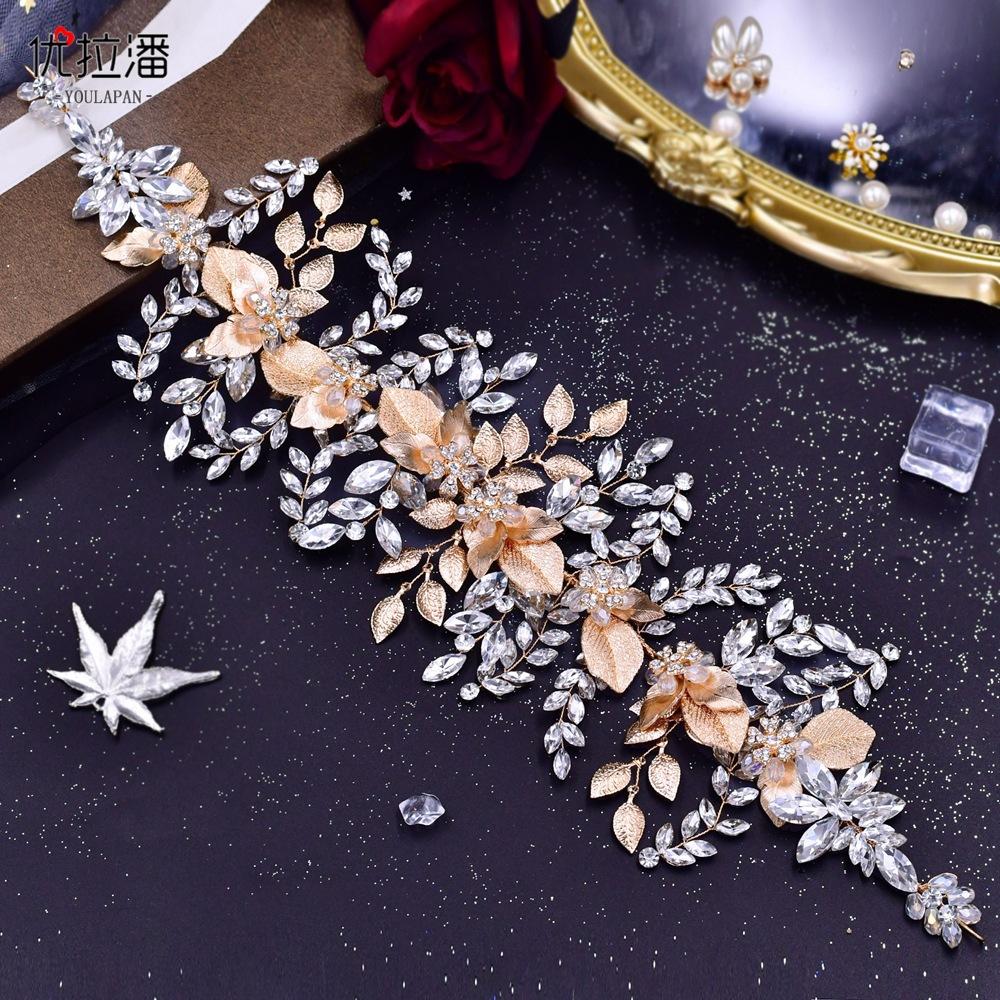 LY-HP0084 Lily's Bride Horse Eye Rhinestone Alloy Handmade Headband Hair Accessories for Brides Wedding