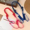 Knotted Nylon Bag Strap Anti-slip Adjustable Wide Shoulder Replacement Strap for Backpack Purse Office Use