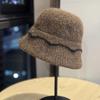 Wool Knitted Fisherman Hat Cold-Proof Beanie Hat New Bucket Hat  Autumn