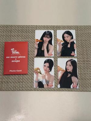 AESPA Nomoa Pizza Photo Card Set Used
