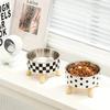 Elevated Cats Feeder Bowl Anti-choking Raised Cat Food Water Bowl With Stand Pet Feeding Drinking Supplies