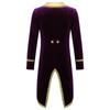 Boys Prince Cosplay Costume Vintage Royal Court Theme Party Dress Up Long Sleeve Tuxedo Coat Outfit