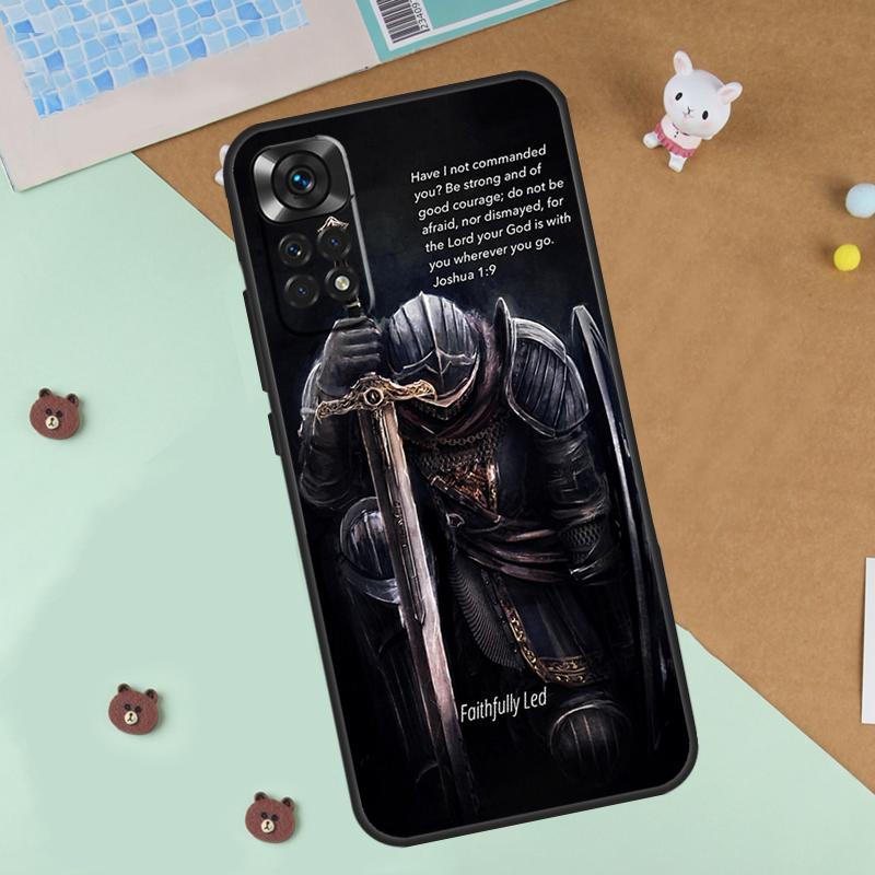

Christian Templar Knights Case For Xiaomi Redmi Note 13 12 11 9 10 14 Pro 10S 11S 12S Cover For Redmi 13C 10C 12C 14C Redmi Note 11 Pro