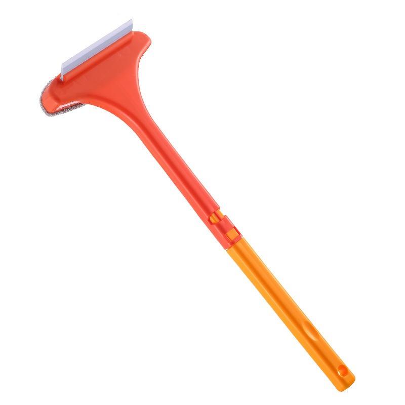 Vindusskjermbørste Husholdningsglassvisker Vindusskraper Baderomsvisker nettbørste Dobbeltsidig rengjøringsverktøy for bad