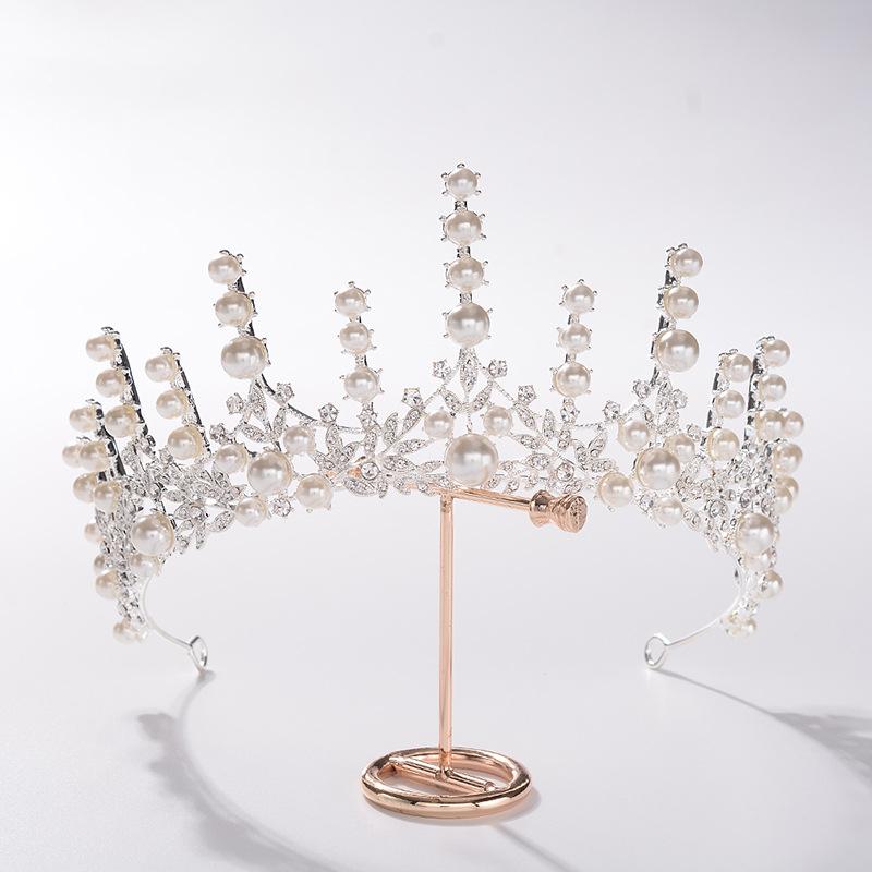 Svatební čelenka, elegantní svatební koruna, svatební šaty, sada vlasových doplňků, korejské barokní narozeninové doplňky
