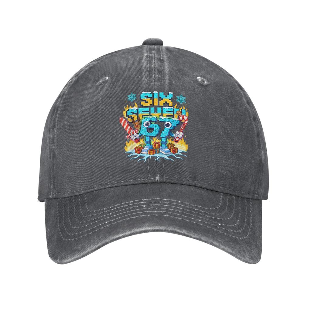 Six Seven Italian Brainrot Funny 67 Gaming Christmas Casual Baseball Cap Outdoor Sport Trucker Hat Summer Men Retro Baseball Cap