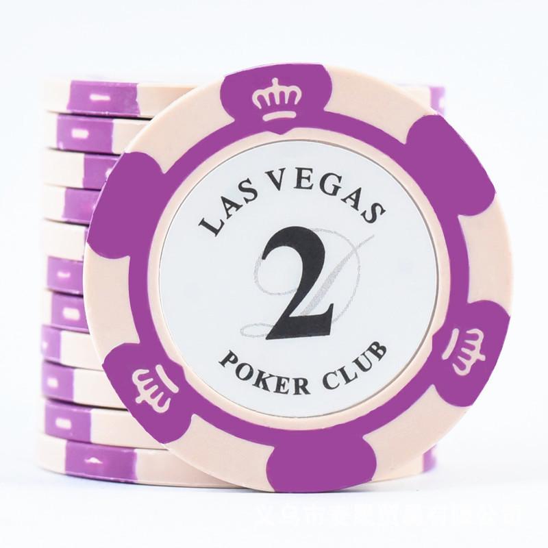 Clay Crown Texas Hold'em Mahjong Chips Set with Iron Inserts, Aluminum Case, Guandan Tablecloth