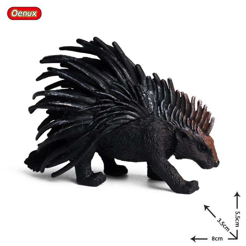 Oenux Poultry Farm Animals Model Simulation Pig Swine Sow Porcupine Boar Action Figures Figurine Lovely Educational Kids Toy