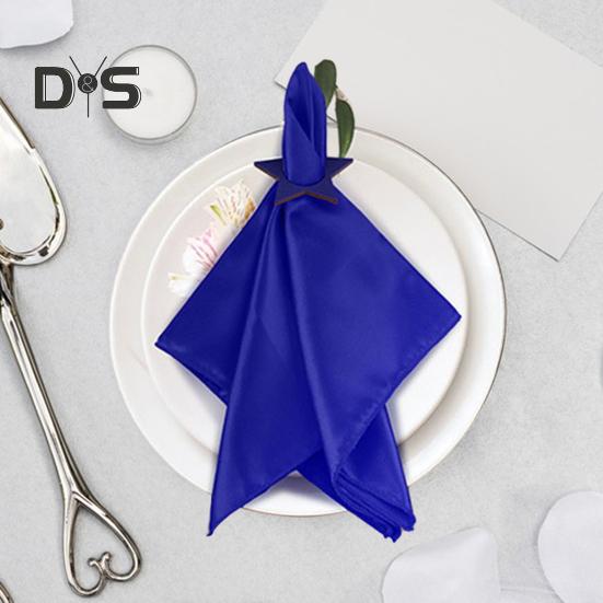 12 Pcs Patriotic Napkin Rings Red White Blue Wooden Star Napkin Rings Reusable 4th of July Memorial Day Cocktail Fabric Holder for Wedding Party