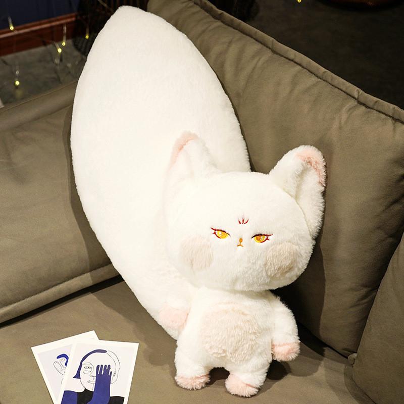 Big Tail Fox Plush Toy Cartoon Stuffed Animal Bedroom Decoration Gifts Kids