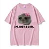 Zabawna Modna Urocza Kawaii Smutny Chomik Mem Koszulka Męska Damska Letnia Moda Vintage Koszulka Casualowa Oversize Koszulka