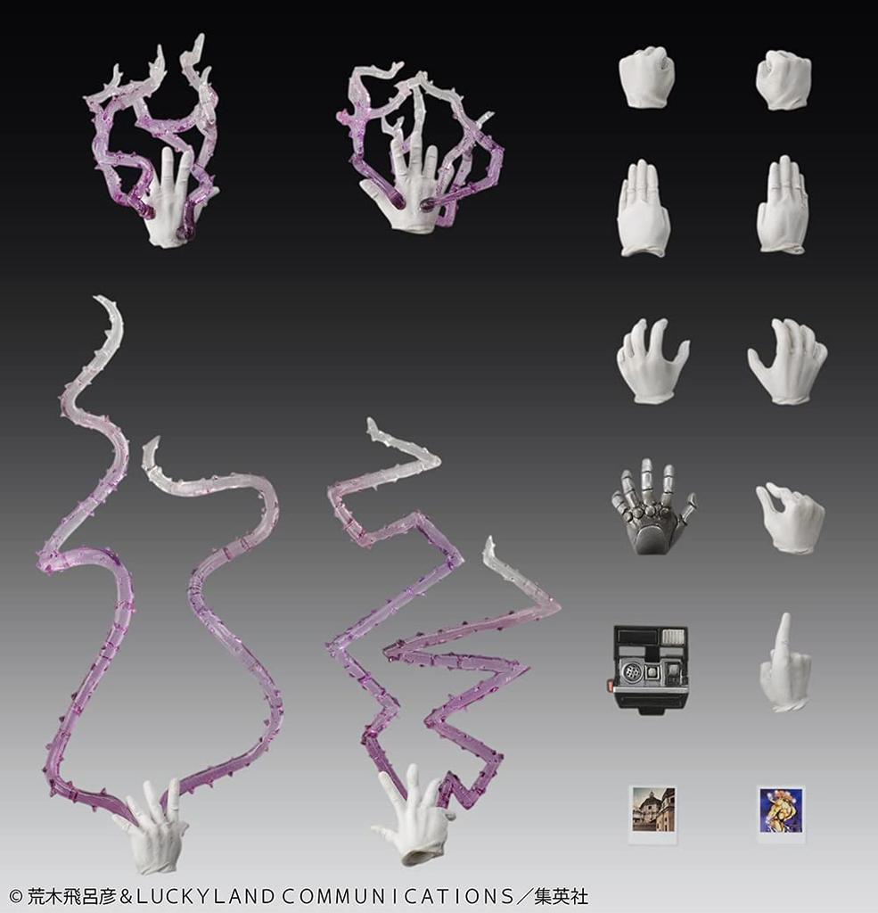 Medicos Entertainment Super Action Statue Bizarre Adventure Part Joestar 150mm 35mm PVC ABS Nylon Painted Movable Figure "JoJo's 3" "Joseph & Iggy"