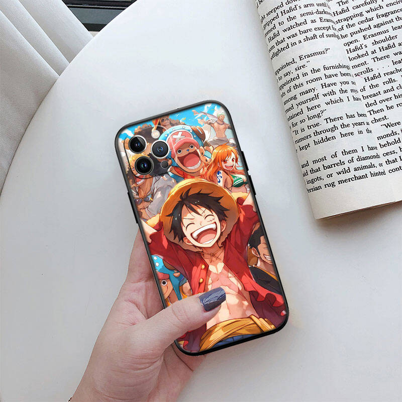 MH114 One Piece Cortoon Phone Shell Case for iPhone 7 8 11 12 13 14 15 16 17 16E XS Pro Max XR X SE Air