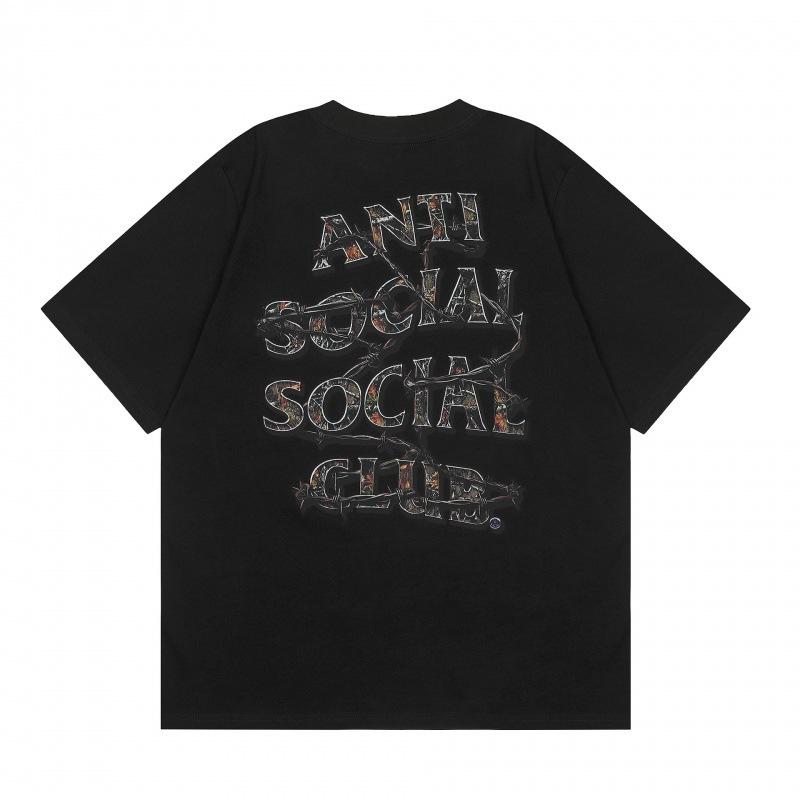 GUOYAN TOP Nieuwe 2026 ASSC Letterprint Ronde Crewneck Korte Mouw Unisex ASSC T-shirt Straatmode Katoen Losse Pasvorm Jeugd Mode T-shirt XL
