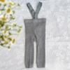 Infant Baby Girl Ribbed Leggings Suspender Pants Overalls Knit Tights Pantyhose Socks Warm Stockings Newborn Suspender Tights