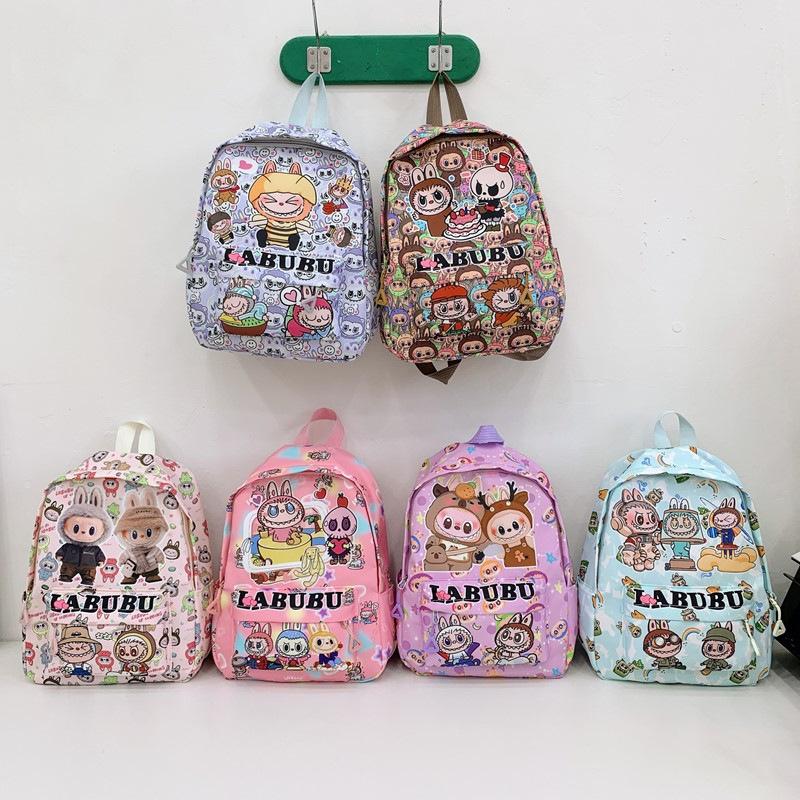 School Bag Backpack Children's Bag LABUBU Elementary School Backpack Girl Boy School Backpack 6 Colors