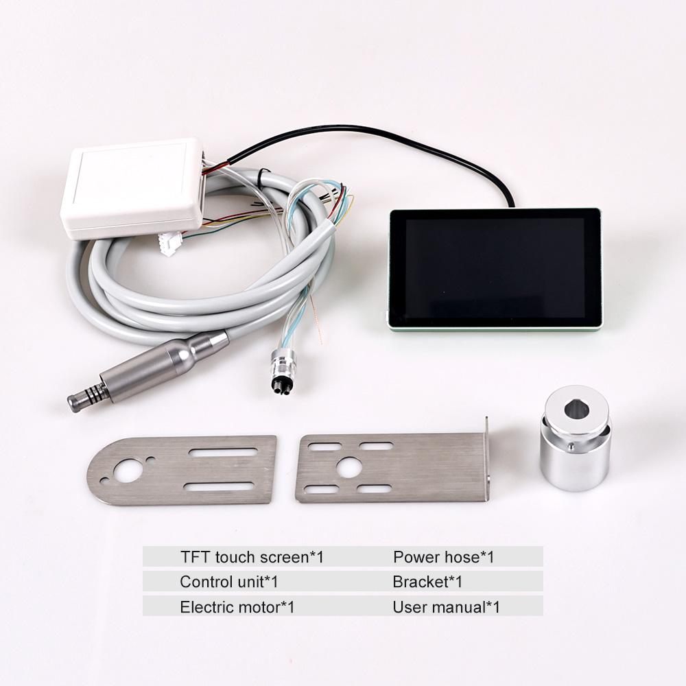 Dental Full Touch Color Screen Brushless Micromotor Built-in Electric Motor Micro Power Multiple Modes Dentist Equipment