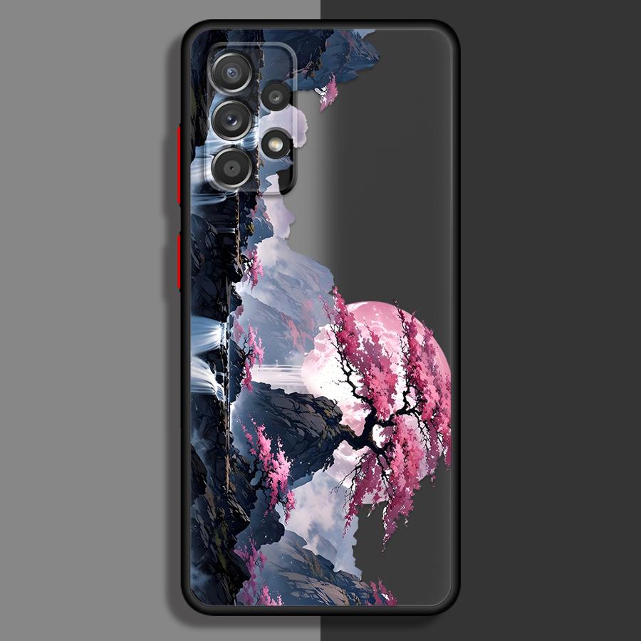 Creative Landscape Viewing Phone Cover Case for Samsung Galaxy A35 A52S A72 A53 A34 A36 A56 A55 A14 A23 A16 A15 A73 A33 A17 A52
