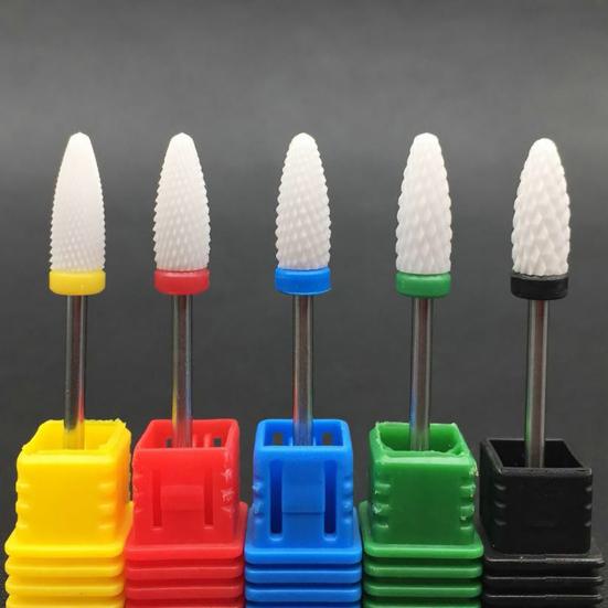 Nail Drill Bit Hard-wearing Rust-proof Ceramics Electric Nail Drill Bit for Home