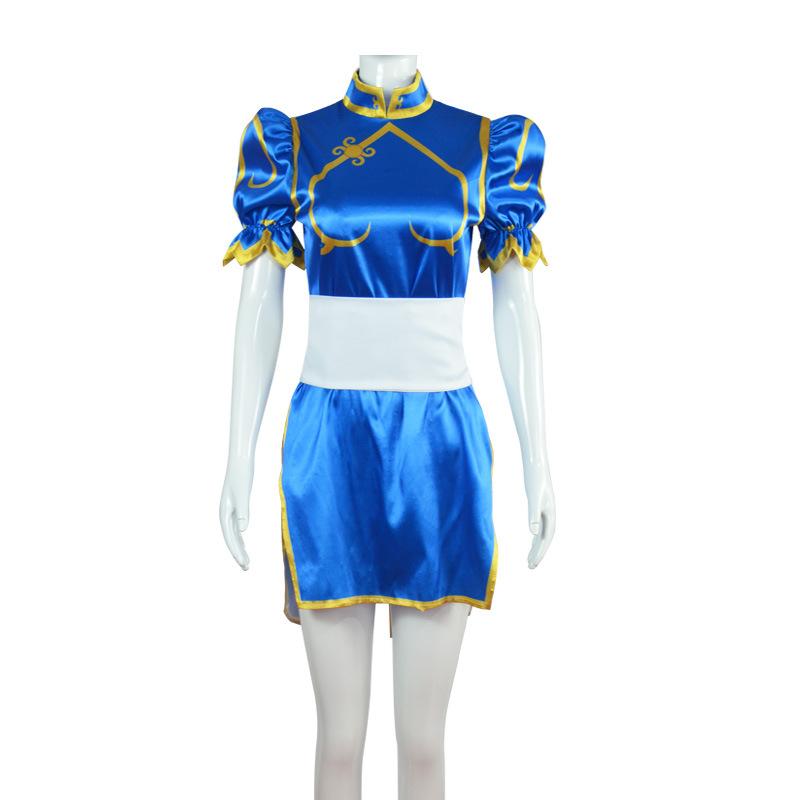 Anime Postava Cosplay Chun-Li Cos Kostým Cosplay Cheongsam Halloween Sexy Oblek