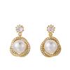 2025 Luxurious Diamond & Pearl Wrap Earrings: High-End, Versatile Fashion for Women