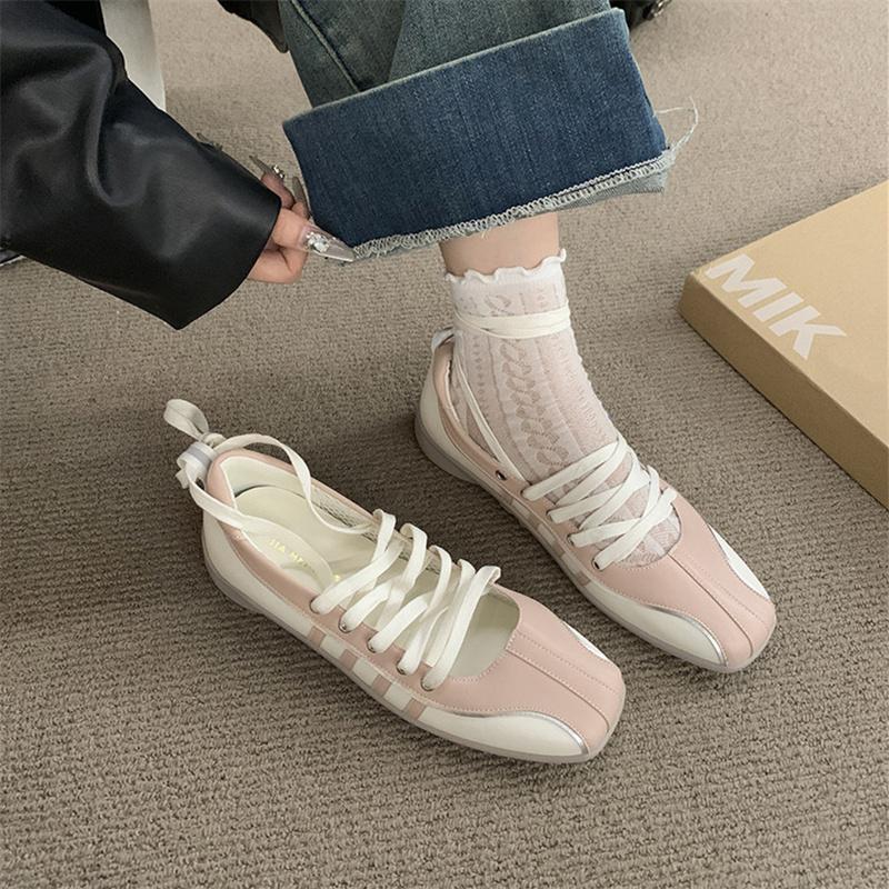 Fashion IPPEUM Sneakers Ballet Flats 2025 New Fashion Shoes Women Mary Janes Ballerina Flat