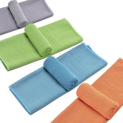 Cooling UV Outdoor Heatstroke for Instant Cooling Wiping for Summer Set of 4 Towels, Protection, Activities, Prevention, Ultra-Cooling, Quick-Drying,