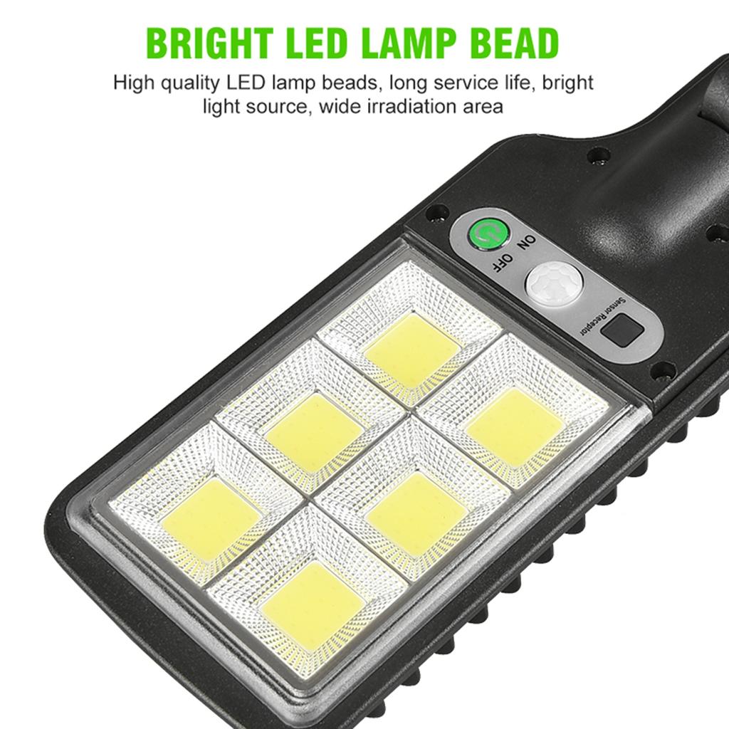 72COB Solar Powered Wall Light PIR Motion Sensor Lights Outdoor Waterproof Solar Street Light Garden Lamp 3 Light Modes