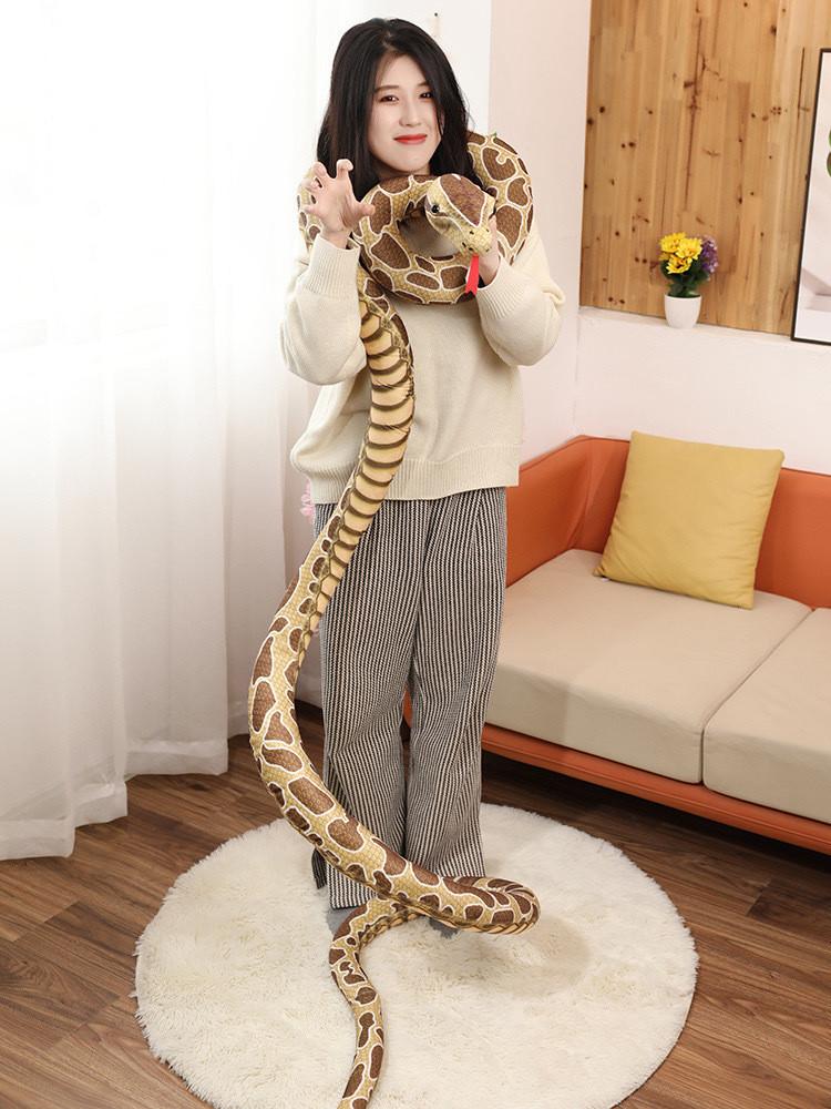 Plush Simulated Snake Toy Soft Filled Doll Room Decoration Children Gift Holiday