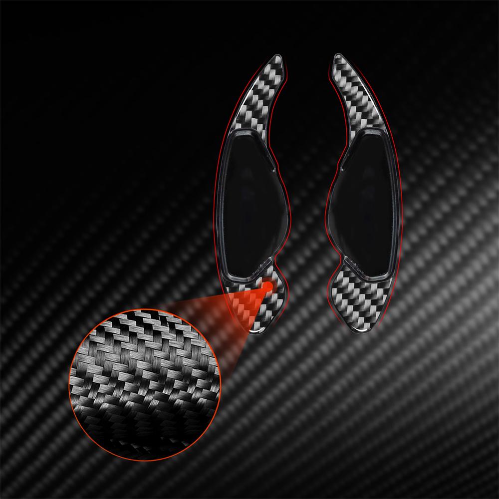 Carbon Fiber Steering Wheel Shift Paddle Shifter For Jaguar XE XF XEL F-Type F-Pace