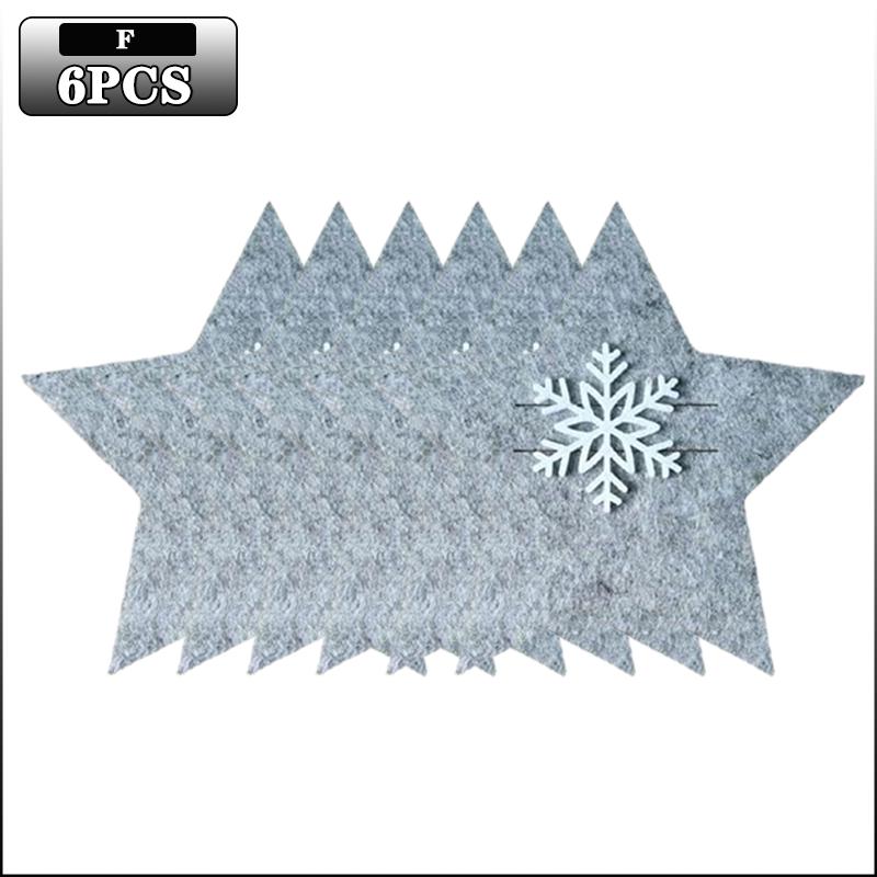 Weihnachtsbaum Besteckhalter Filz Gabel Löffel Tasche Set Festlicher Besteckorganisator für Weihnachtsessen Party Tischdekoration