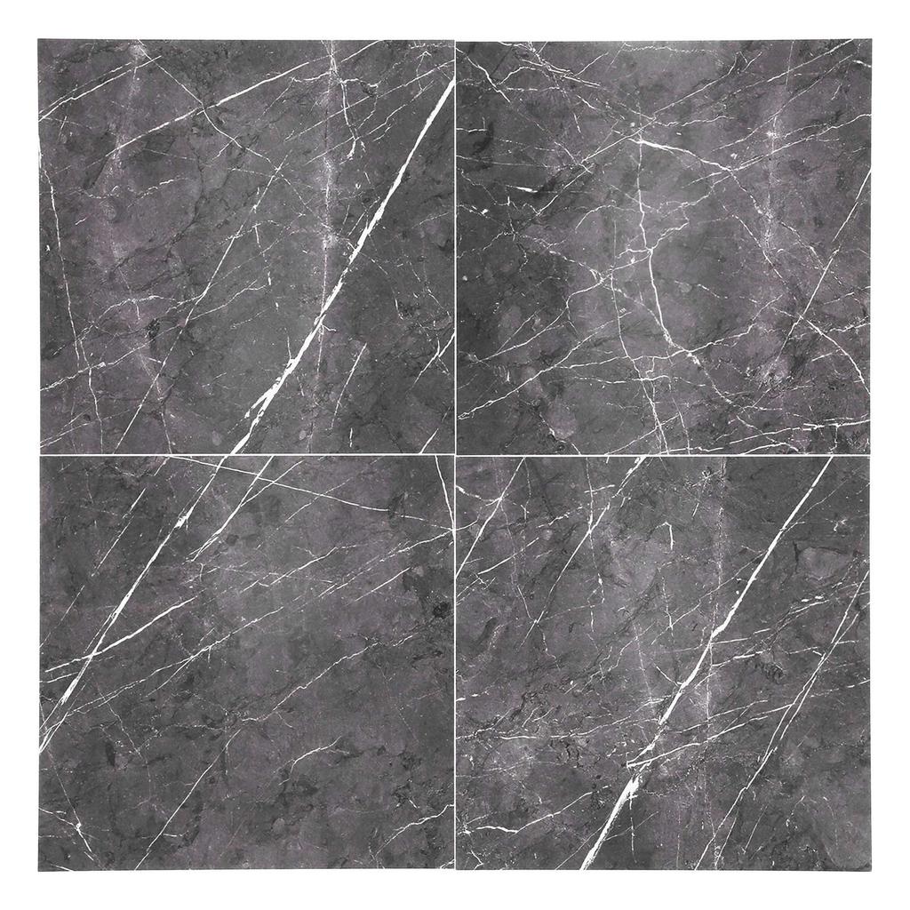 Adesivo de PVC espesso para azulejos, 4 peças, à prova d'água, autoadesivo, para piso, cozinha e banheiro(30x30cm