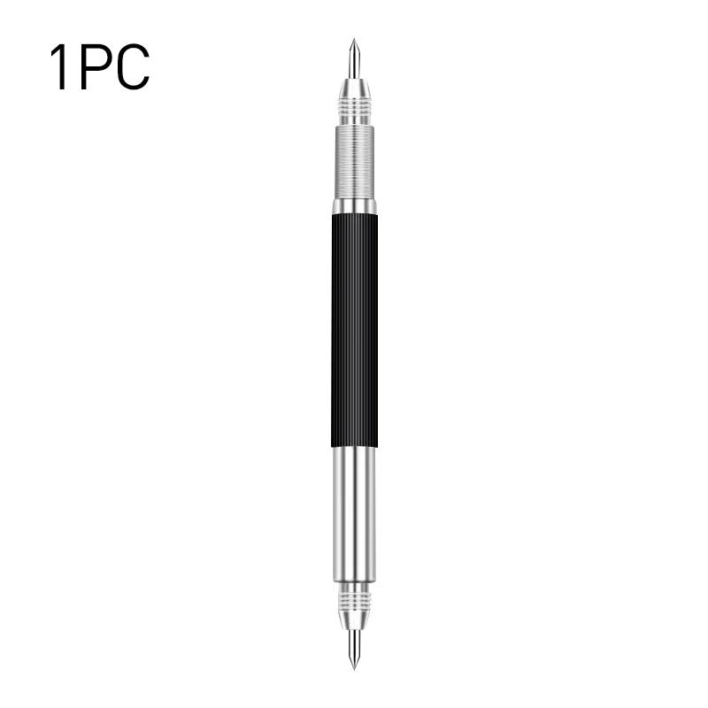Double Head Engraving Marking Pen Tungsten Carbide Tip Etching Pencil Metal Glass Wood Carving Scribing Marker Tools 1/2/3pcs