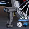 120W Car Air Pump Wireless/Wired Tire Inflatable Pump Portable Car Air Compressor Electric Car Tire Inflator For Car Bicycl Ball
