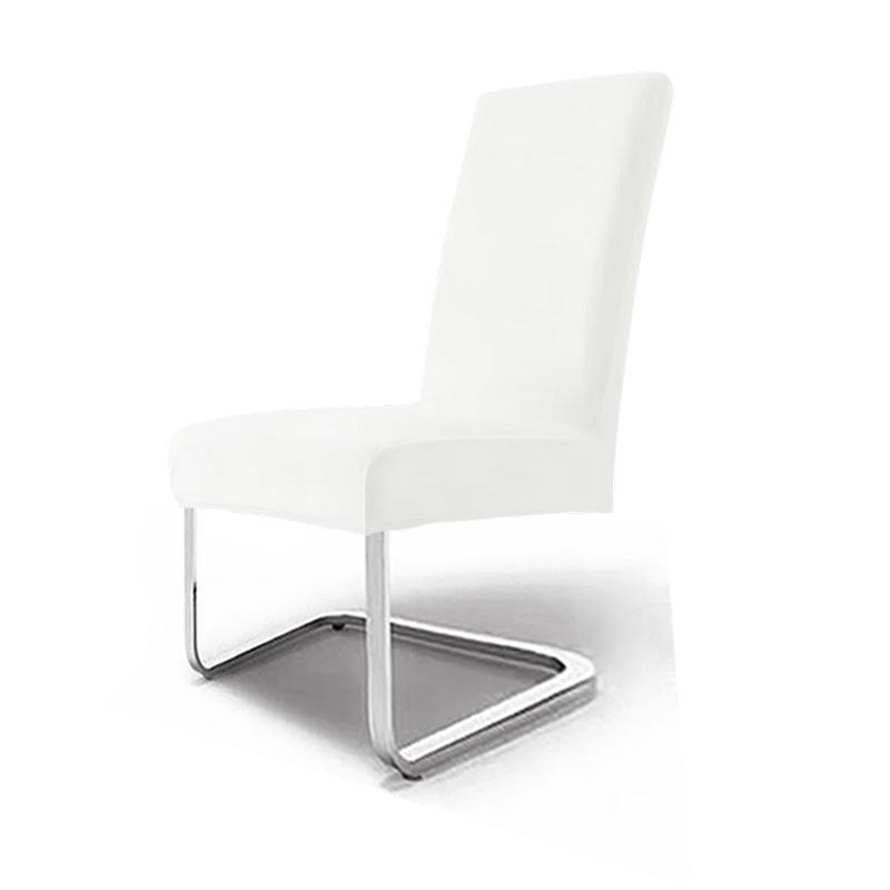 Silver Fox Velvet Elastic Chair Cover: Thick Velvet Fabric for Home & Hotel Dining Chairs, High-End Feel.