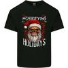 Horror Holidays Evil Santa Skull Christmas Xmas Mens Cotton T-Shirt Tee Top