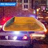 Car LED Solar Lights Rechargeable LED Solar Strobe Warning Lamp Night Auto Driving Traffic Safety Caution Light Chip Control 1Pc