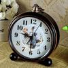 Retro Silent Alarm Clock - Vintage Desktop Decor for Bedroom or Dormitory