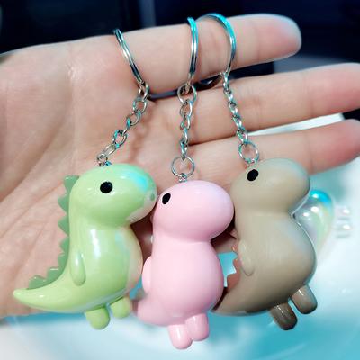 Cute Cartoon Dinosaur Key Chain Accessories High Quality Acrylic Animal Pendant Key Ring Jewelry Gifts Bag Decoration Charms