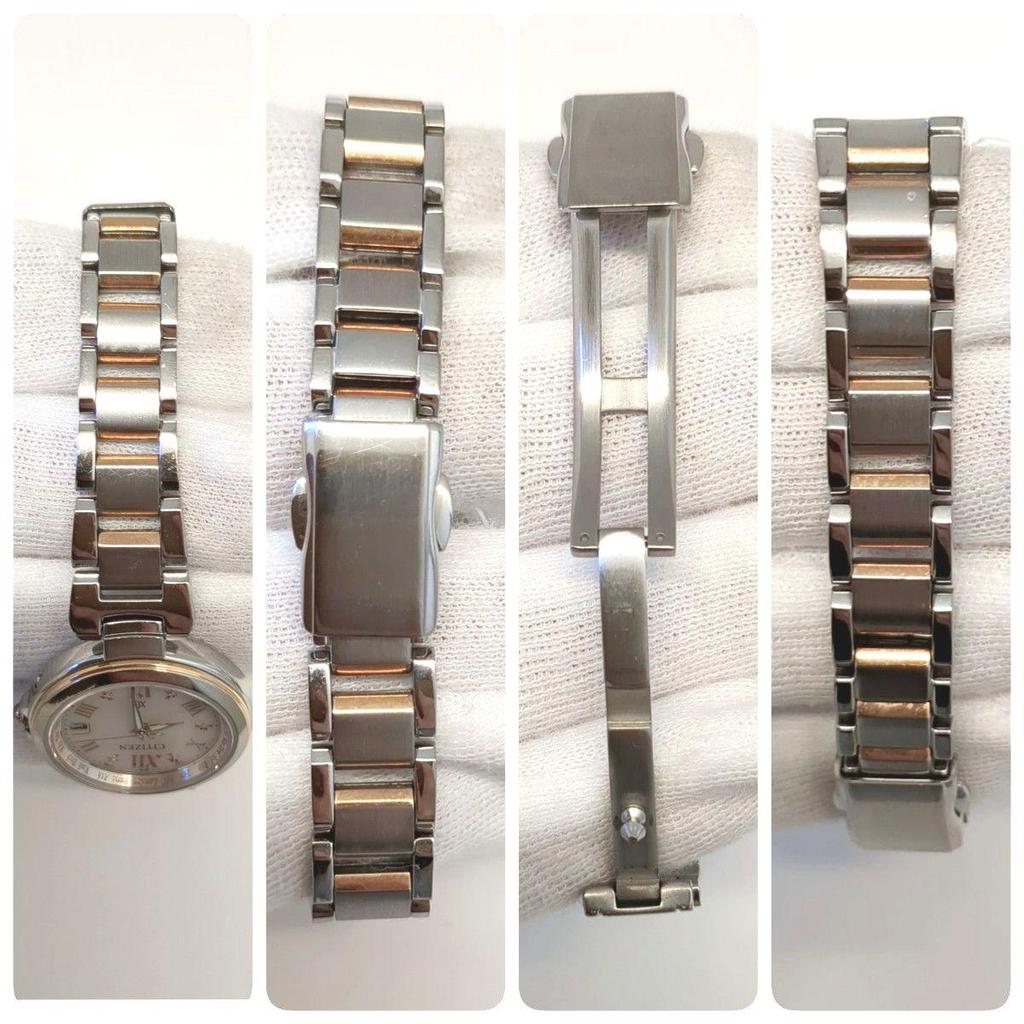 Used Good Condition CITIZEN xC Citizen Cross Sea Pink Dial Solar Watch Working Item Radio Solar Eco Drive XC