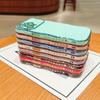 For iPhone 14 Pro Max Case Wave Frame with Love Heart Raised Camera Protection TPU Cover