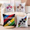 Racing C-ColnagoS BicycleCushion Cover Soft Plush Fabric Double-Sided Printed Sofa Cushion Cover for All Seasons Home Decor Gift