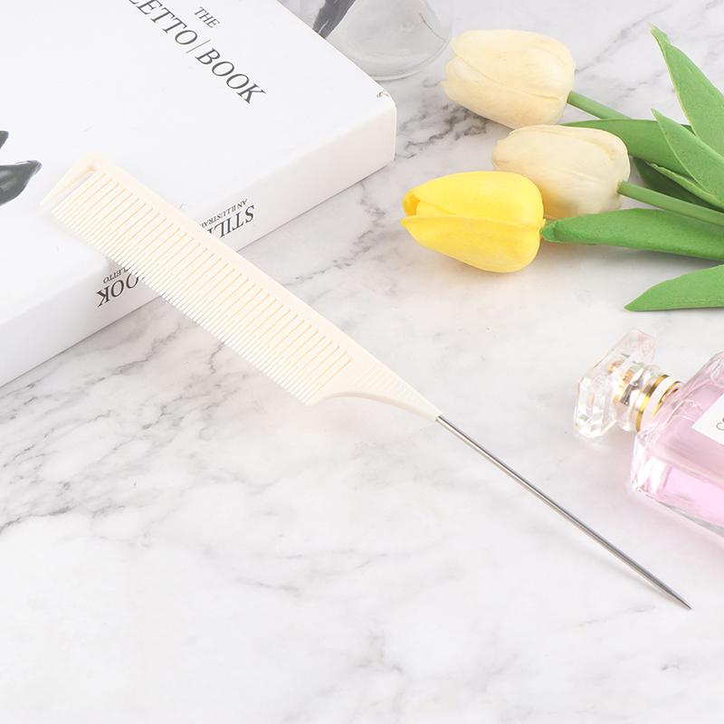 

1X Расчески для волос Парикмахерская Краска-Расческа Раздельный Пробор Для Укладки Волос Парикмахерское дело белый