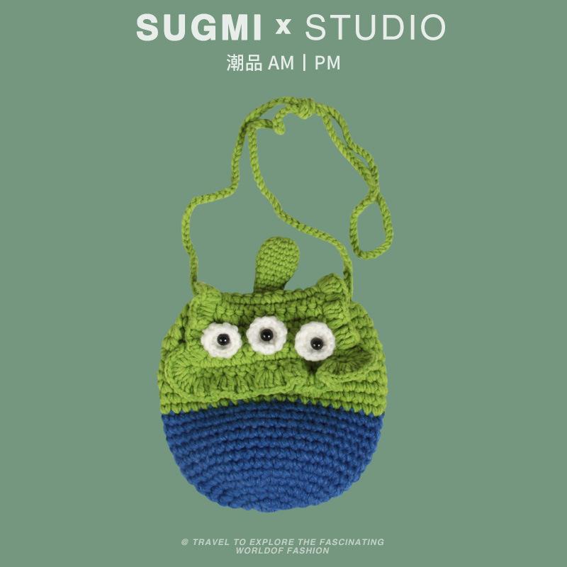 Autumn and winter funny cute ruffian young wool hat cartoon knitted monster cute pullover hat casual versatile thermal hat