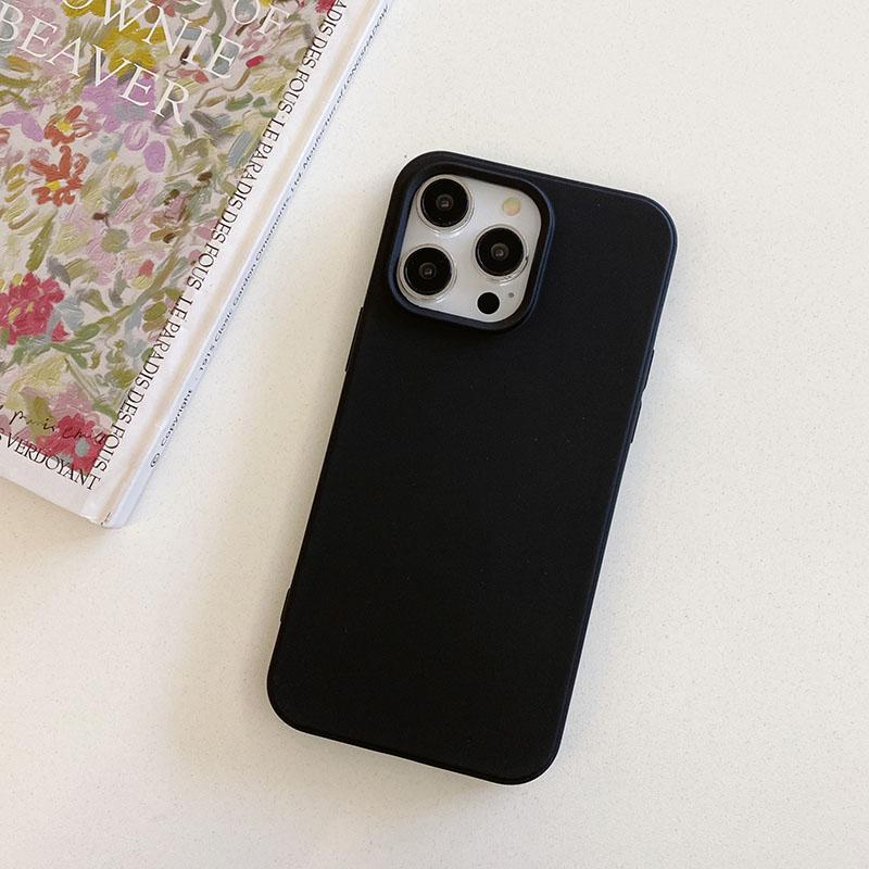Luxury Frosted Soft Matte Silicone Solid Candy Case for iPhone 11 12 13 Mini 14 15 16 17 Pro Max X XS Max Shockproof Cover