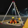 Heavy-Duty Confined Space Tripod Kit Self-Locking Rescue Tripod W/Adjustable Legs for Confined Spaces Emergency Rescue Equipment