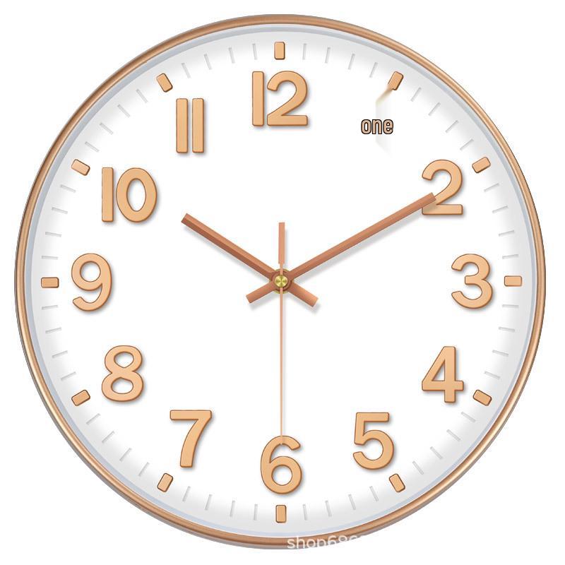 14-Inch Quartz Wall Clock for Classroom & Living Room – Easy Mount, No-Drill Design